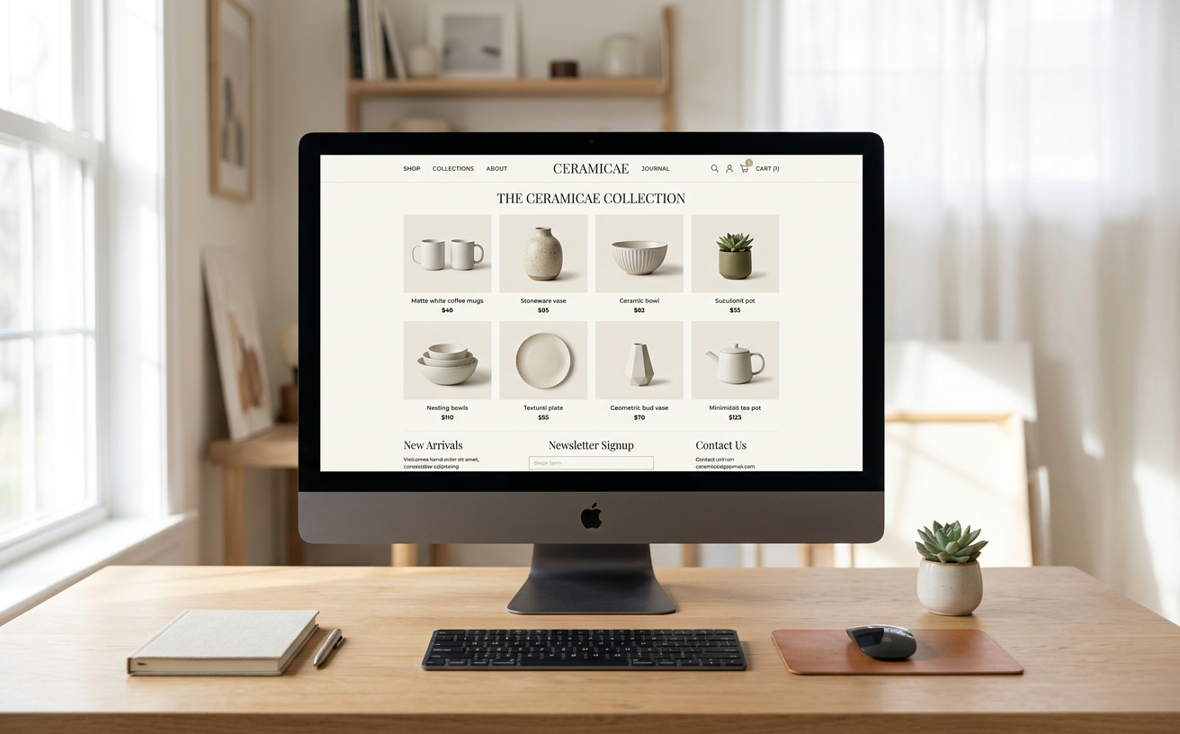 Screenshot of Clay & Co. Storefront